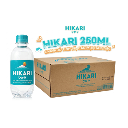 Nước suối chai nhỏ 250ml Hikari