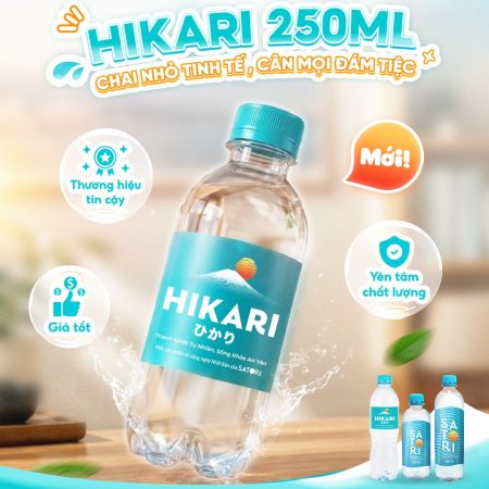 Nước suối chai nhỏ 250ml Hikari