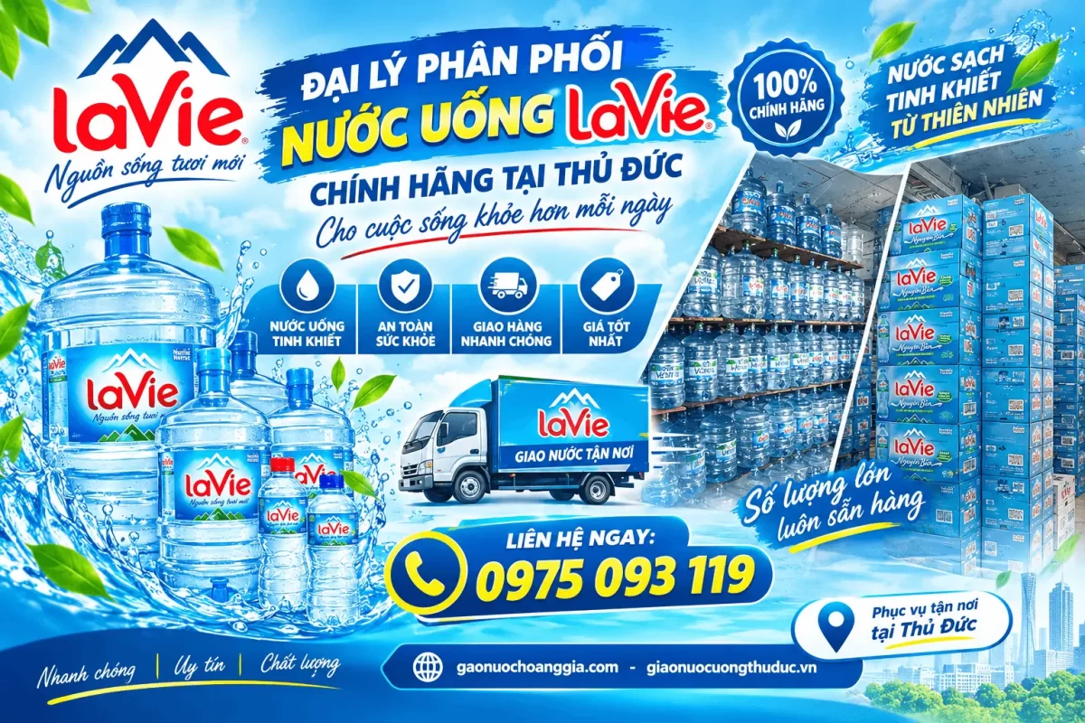 Đại lý nước LaVie chính hãng Thủ Đức gần đây - Hoàng Gia Water
